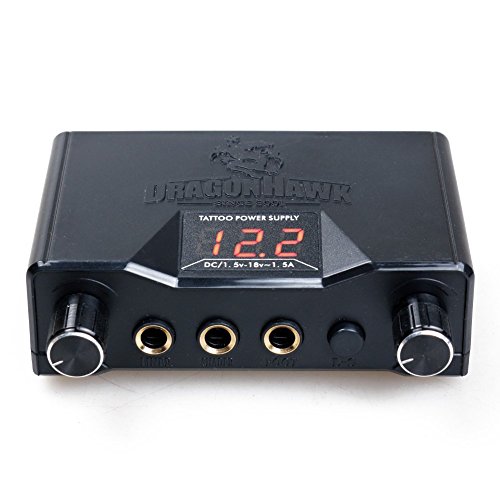 Dragonhawk LCD Dual Tattoo Machine Power Supply P069