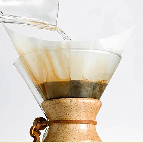 Chemex Classic Coffee Filters, Squares, 100 Ct - Exclusive Packaging #TOP5
