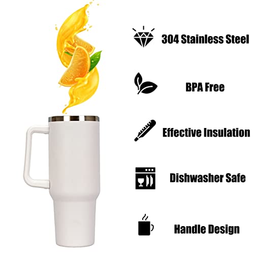 Somerway 1182ml Travel Mug 40oz Tumbler with Straw and Lid - Image 3