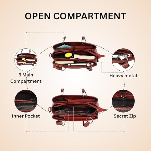 Image of Durable Satchel bag for Women Branded Stylish Top Hnadle Handbag