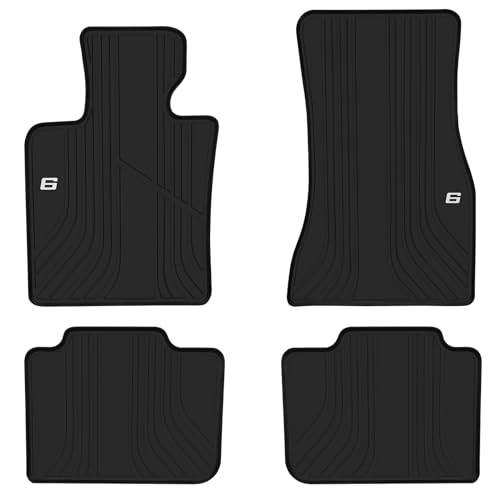 Matericuo Car Floor Mats Custom Fit for BMW 6 Series GT(G32) 2017-2025 Black Rubber Auto Liner Mats All Weather Protection Heavy Duty Odorless