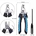 Dudi Dog Nail Clippers and Trimmer - with Safety Guard to Avoid Over-Cutting Nails - Razor Sharp Blades - Sturdy Non Slip Handles for Pet Grooming at Home ( Blue-Black ))