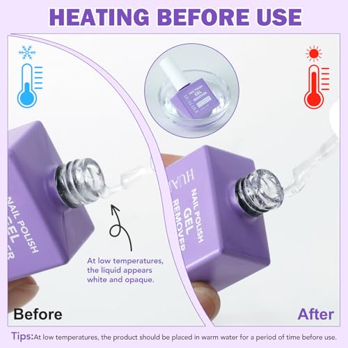 Gel Nail Polish Remover, Professional Gel Polish Remover with Nail File & Nail Polish Scraper, Don\'t Hurt Your Nails, Easily & Quickly Remove Nail Polish in 3-5 Minutes (15ML) - Thumbnail 5