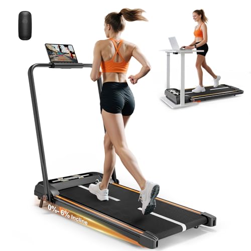 Incline Folding Walking Treadmill with LED Display