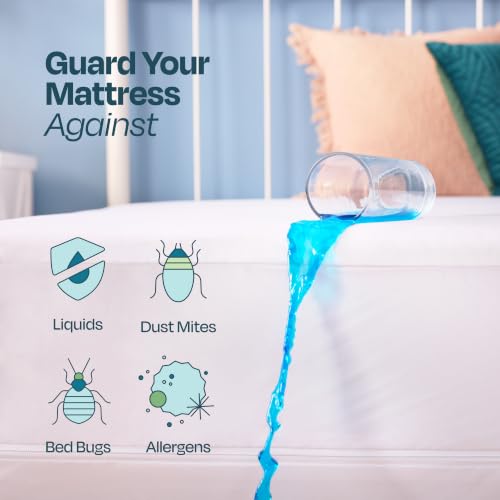 Linenspa Encasement Waterproof Mattress Protector — Zippered 360°, Twin XL - image 3