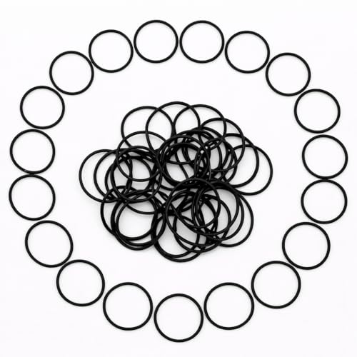 SummerHolz AS-024 Nitrile (NBR) O-Rings, 1-1/8" ID x 1/16" CS (1.114" x 0.070"), 90A Durometer, -40°F to +248°F, Fuel, Oil & Hydraulic System Seals, 50 Pcs