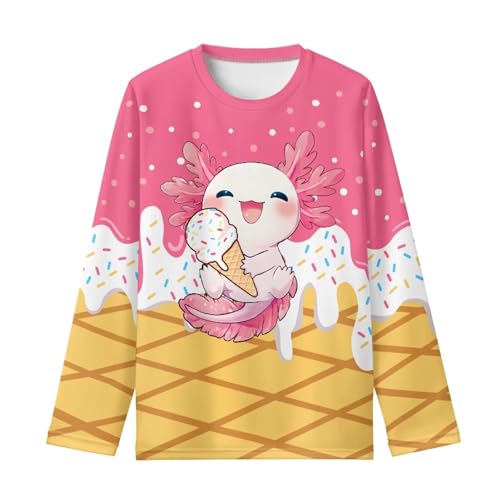 Image of Kids Long Sleeve Shirts for Girls 3-16 Year Old Cute Clothes for Teen Girls Casual Workout Tops