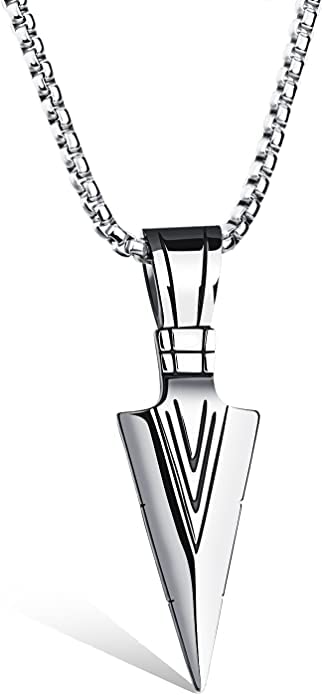 MEENAZ Pendant for Men Arrow Black Silver gold chain for men Boys Mens boyfriend gents locket Necklace for men Boy girls Women Stainless Steel neck chain lockets mens chains fashion Long Stylish -19 (B0CNGSH652) Amazon Price History, Amazon Price Tracker