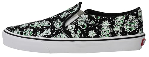 Image of Vans Men's Asher Slip-on Shoe - Comfortable Sneakers for Walking, Fashion & Everyday Wear