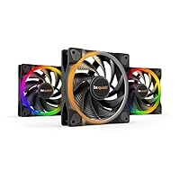 be quiet! Light Wings 120mm PWM high-speed Lüfter 3er Pack ARGB-Beleuchtung leiser Gehäuselüfter 4-pin BL077