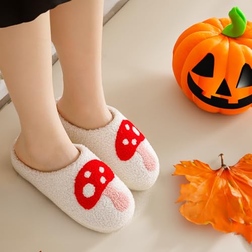 Image of Halloween Christmas Slippers Holiday Slipper House Shoes Home Slipper for Women Fuzzy Outdoor Indoor Bedroom Slippers
