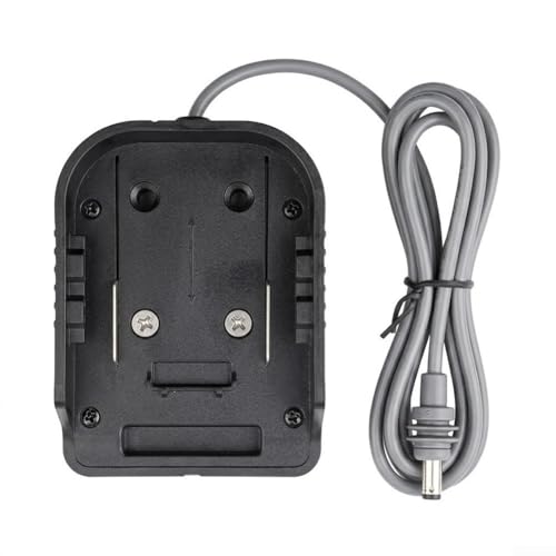 Septoolshop Adaptateur CC 18 W pour batterie au lithium 18 V double chargeur USB compatible avec les accessoires d'outils électriques BL1830 BL1840 BL1850 BL1860 (noir)