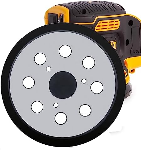 Union Pads & Abrasives OEM1 5 Inch 8 Hole Replacement Sander Hook and Loop Orbital Sander Pad for DeWalt 151281-08, DW4388 Fits DeWalt DW421, DW423, D26453, D26451, DW422, Porter Cable 390K 382 343/VS