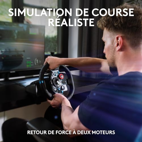 Volant de course Logitech G29 SE avec pédalier et levier de vitesse pour PS5 PS4 PC - 4