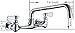 Commercial Kitchen Faucet Wall Mount with 8 Inch Swivel Spout 8