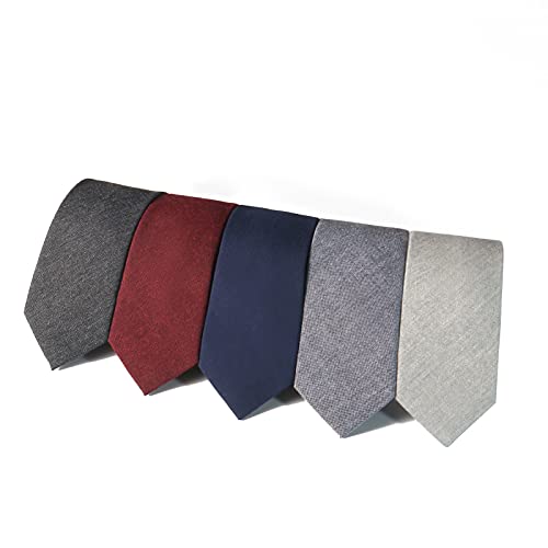 Pacgoth Ties For Men, Men’s Solid Necktie, Cotton Skinny Ties For Men, Slim Men’s Neckties For Wedding Party Daily #TOP1