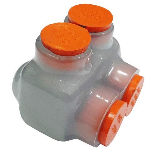 Morris Products 97632 Clear Insulated Multi-Cable Connector - Dual Entry 2 Ports 750-250 Wire Range, 1-Pack
