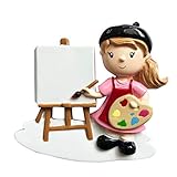 Personalized Christmas Ornament 2021 Artist Girl/Artist Personalized Christmas Ornament/ Girl Craft Xmas Ornament/Artist Palette Custom Ornament
