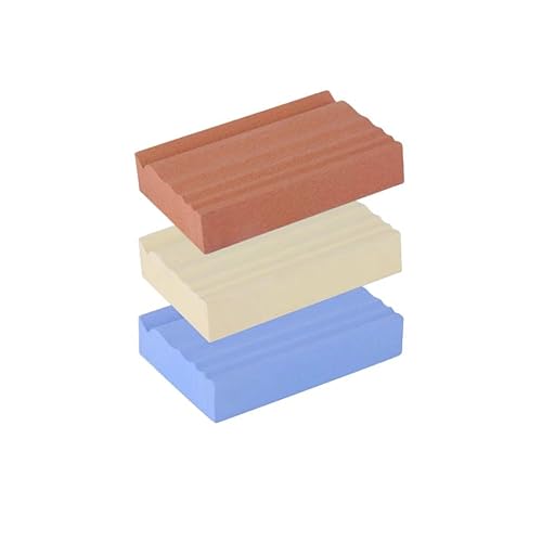 RYFCRRZ Sharpening Stones for Wood Carving Tools - Whetstones Wood Carvers Sharpener -Gouge Sharpening Stone 280 & 1000 & 3000 Grit