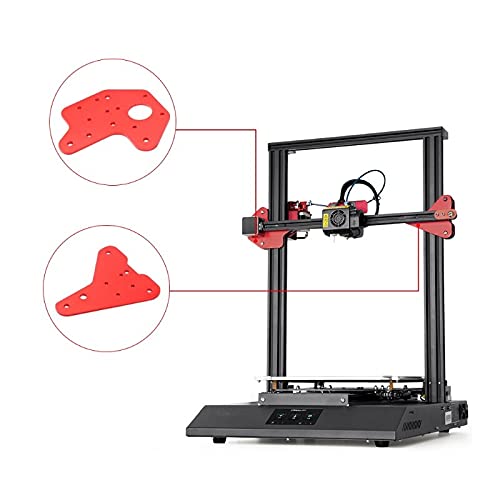 Lysee 3D Printer Parts & Accessories - for Ender 3 3pro 3 V2 for CR-10 CR-10S CR-10 V2 CR-10 Pro 3D Printed Parts Dual Z-axis Linear Guide Back Plate Kit - (Color: 4NB502724)