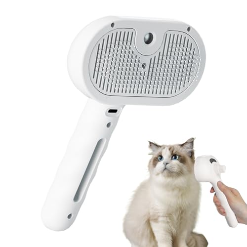Spritz Defur Pettine per gatti, ricaricabile tramite USB, con serbatoio d'acqua da 35 ml, perfetto per la rimozione dei peli di cani e gatti, accessori per animali domestici, spray depilatorio per