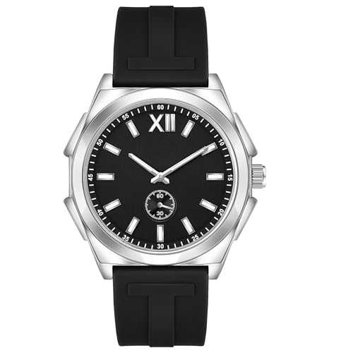 Image of styledose Men's Watch Analog Quartz with Chronograph & Silicone Strap -Casual & Formal Wrist Watch for Men