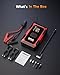 GOOLOO A5 Jump Starter with Air Compressor, 4000A Car Battery Jump Starter (All Gas/10.0L Diesel) with 160PSI Tire Inflator Auto-Off, 45W Output Power Bank, 12V Jump Box Car Jumper Starter Portable