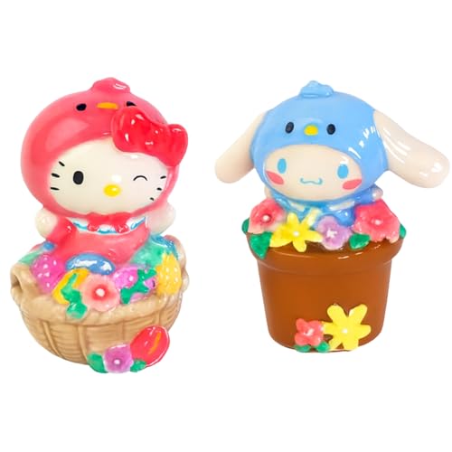 Hello Kitty and Cinnamoroll Easter Chick Planter Salt and Pepper Set, 5.75
