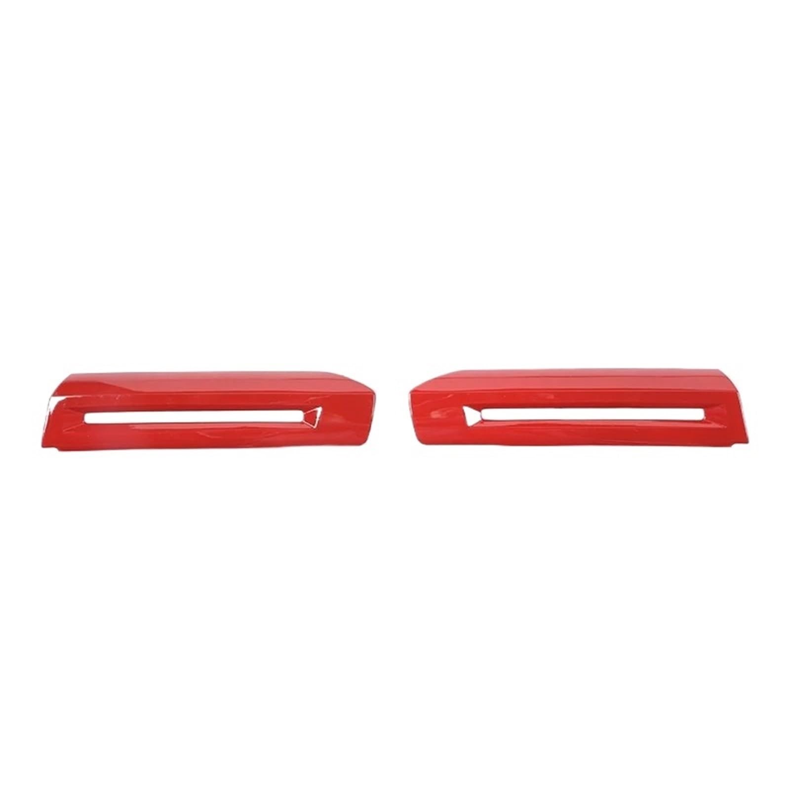 PPBQRVLF Front Interior Pull ABS Carbon Fiber Inner Door Handle Decoration Cover Trim for Mustang 2015-2024 Car Interior Door Handle(Red)