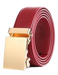 Red Leather&gold Metal Buckle