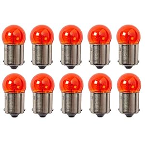 10x AMPOULE 12V 10W BA15S ORANGE CLIGNOTANT LAMPE PHARE FEU MOTO MOBYLETTE SCOOTER VOITURE