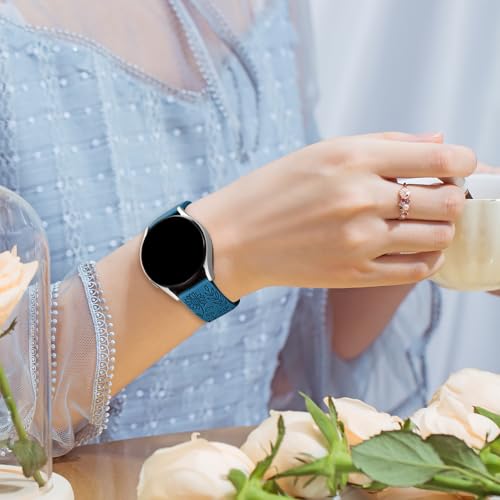 Correa para reloj silicona 20mm compatible Garmin floral miniatura 7