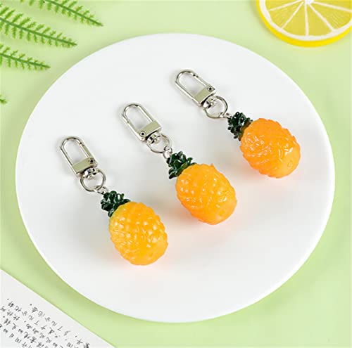 Skyseen Ananas-Schlüsselanhänger für Partyzubehör, Schule, Karnevalspreise, Partytüte, Geschenk, 3 Stück Cover