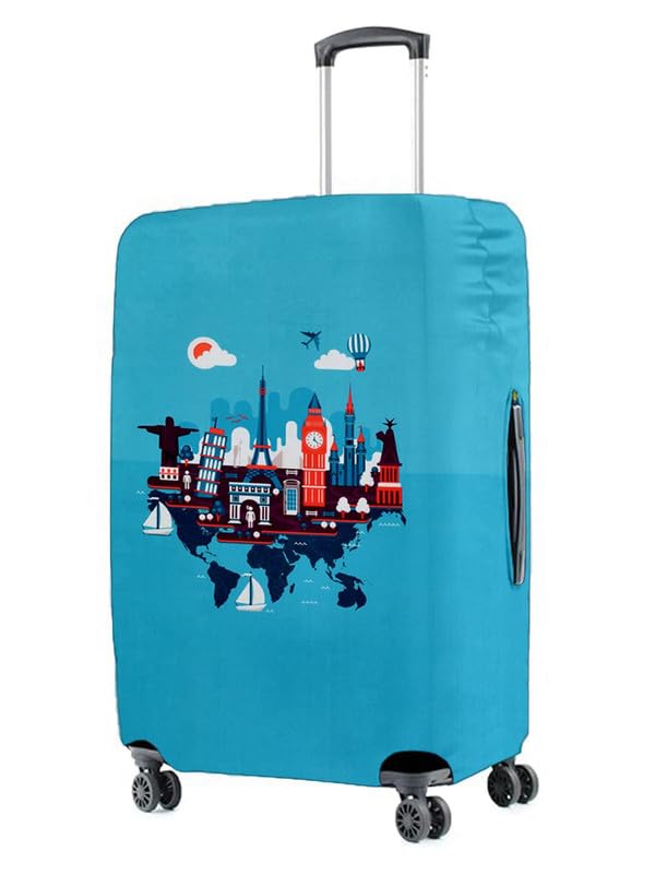 vybe lifestyles World Travel Vybe Suitcase Protector - Travel Trolley Cover, L-picture-28