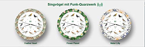 KOOKOO Songbirds Flower Planet, The Singing Bird Clock, with 12 Native Songbirds and Real Natural Bird Sounds - Image 2
