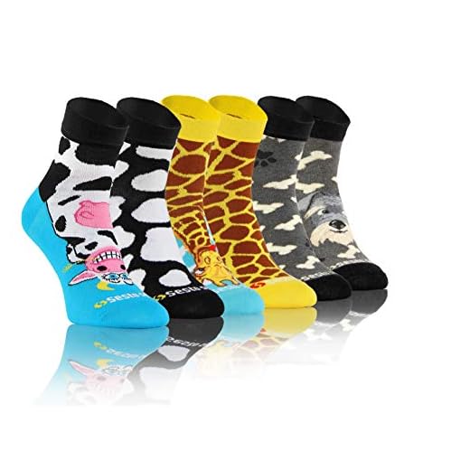 Sesto Senso Lustige Bunte Kurze Socken 3 Pack Süße Sneakersocken Baumwolle Hund Kuh Giraffe 39-42 3 Tiere 5 Sesto Senso Lustige Bunte Kurze Socken 3 Pack Süße Sneakersocken Baumwolle Hund Kuh Giraffe 39-42 3 Tiere