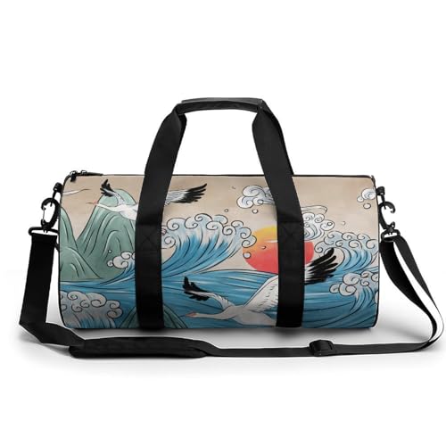 Gym sac de voyage aquarelle duffel bag camping et randonnée 45cm