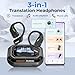 MINISO M98 AI Translation Earbuds, 3-in-1 Real-Time Translator Earbuds with App, 134 Languages Translation Earbuds with LCD Touchscreen, Open Ear Translator Earbuds for Learning, Traveling, Business