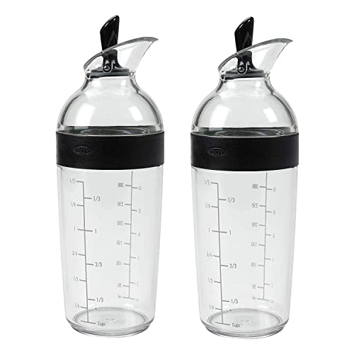 good grips shaker - OXO Good Grips Salad Dressing Shaker, Black (2 Pack)