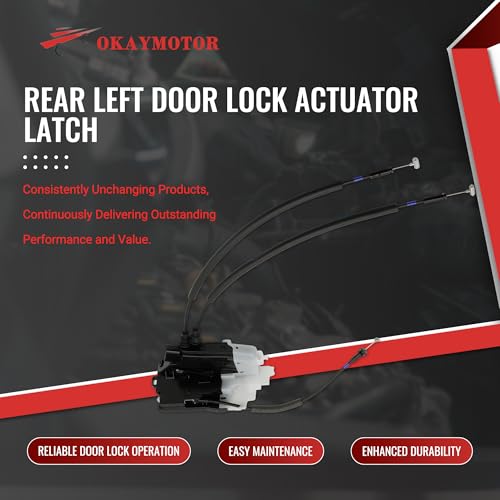 Image of OKAY MOTOR Rear Left Door Lock Actuator Latch for 2016-2020 Hyundai Tucson Limited SE SEL Door Latch Assembly 81410-D3000 81410D3000