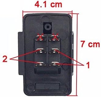 Miniatura 3 de SHENGLE Acelerador Pedal Interruptor Eléctrico Accesorios para Niños Ride On Piezas de Repuesto de Motocicleta Negro Enchufe de 6 pines