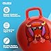 WALIKI Hopper Ball Toy for Boys and Girls Ages 6 7 8 9 | 20” Red Rodeo Bull Hop Ball | Jumping Sit & Bounce Outdoor Toy