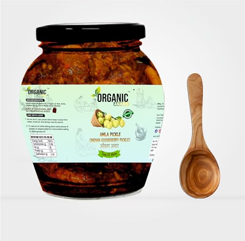 Image of Organic Anand Amla Pickle 350gm | Homemade Indian Gooseberry Pickle | Traditional Amla Ka Achaar | Natural, Homemade Pickle| No Artificial Preservatives | Ready to Eat
