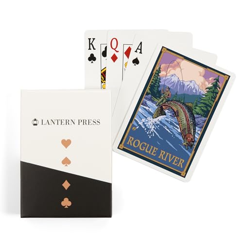 Lantern Press Rogue River, Oregon, 52 cartas póker