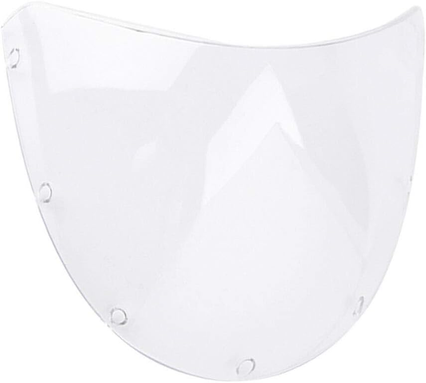 Motorcycle 7" Headlight Fairing Retro Cafe Racer Handlebar Fairing Windshield Black with Clear Lens Universal Fit Harley 7inch Round Headlight (Gloss Black)