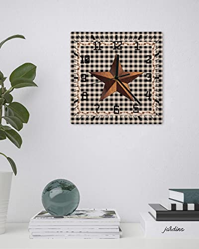 Wallclockbarnstartexasbatteryoperatedclockswoodensilentnontickingwallclock10inchclassiccountryprimitiveblackwoodsquarewallclockforlivingroombedroomofficeshoolhomedecor Urban Country Home Decor Wall clock barn star texas battery operated clocks wooden silent non ticking wallclock 10 inch classic country primitive black wood square wall clock for living room bedroom office shool home decor urban country home decor
