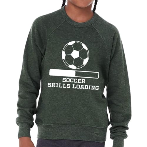 Soccer Skills Loading Kids' Raglan Sweatshirt - Soccer Enthusiast Stuff