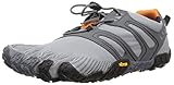 Vibram Men's V Trail Runner, Grey/Black/Orange, 12-12.5 M US/47 EU