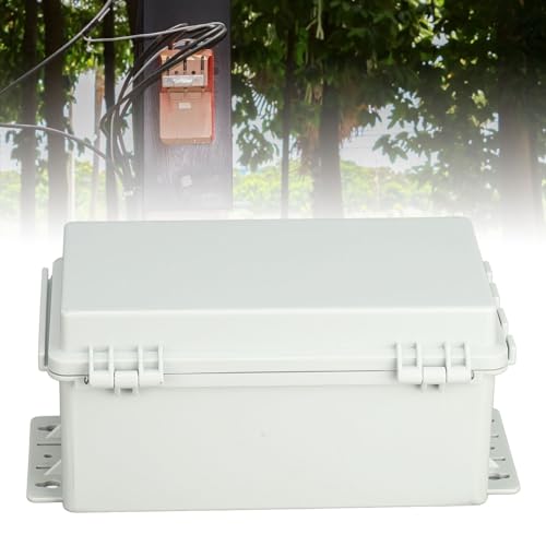 Boîte de jonction électrique ABS étanche IP66 résistante à la poussière gris - 7