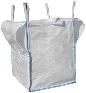 Tunnel Loop FIBC Bulk Builders Bag 75x85x95cm 1 Tonne Garden Waste Heavy Duty Industrial Strong Woven Material Dumpy Jumbo Sacks Ton (1 BAG)